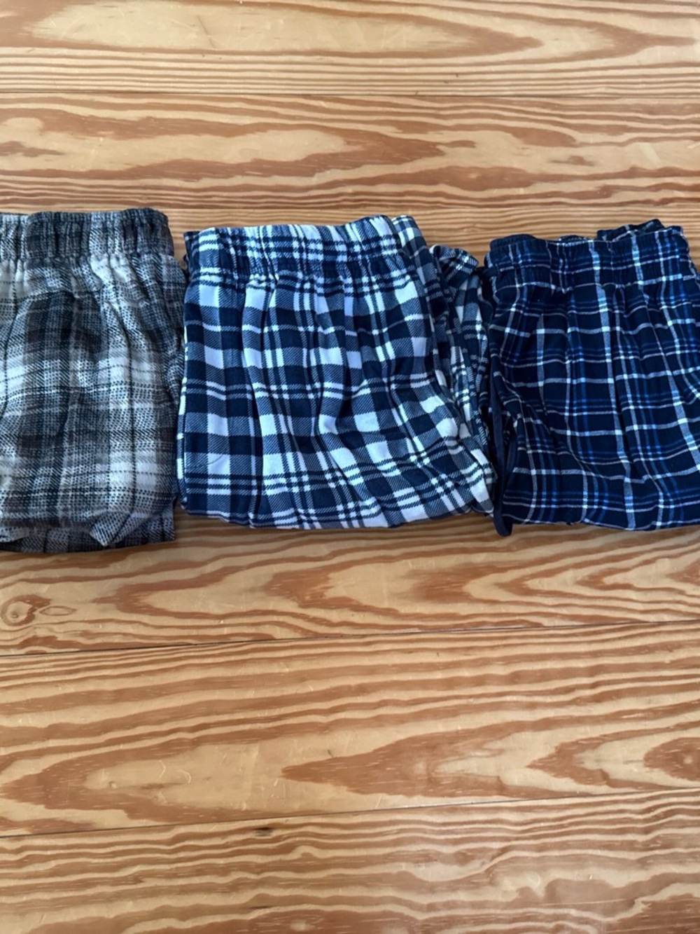 lot of three pajamas